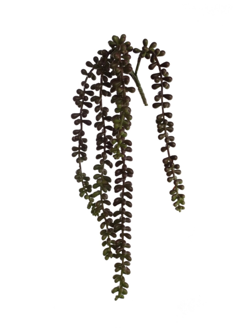 16.5" Burgundy Beaded Succulent Plant - 12-Pack, Lifelike Design, Perfect for Home Décor, Floral Arrangements & Events - Ideal for All Seasons, Floral Home by Artificial Flowers